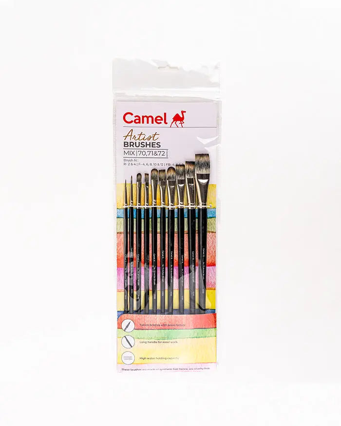 Camel Artist Brushes Mix 70, 71 & 72 Series Set Camel
